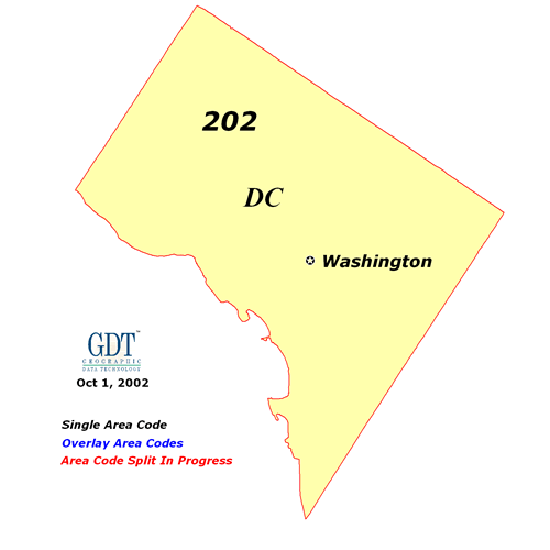 Washington, DC area code.